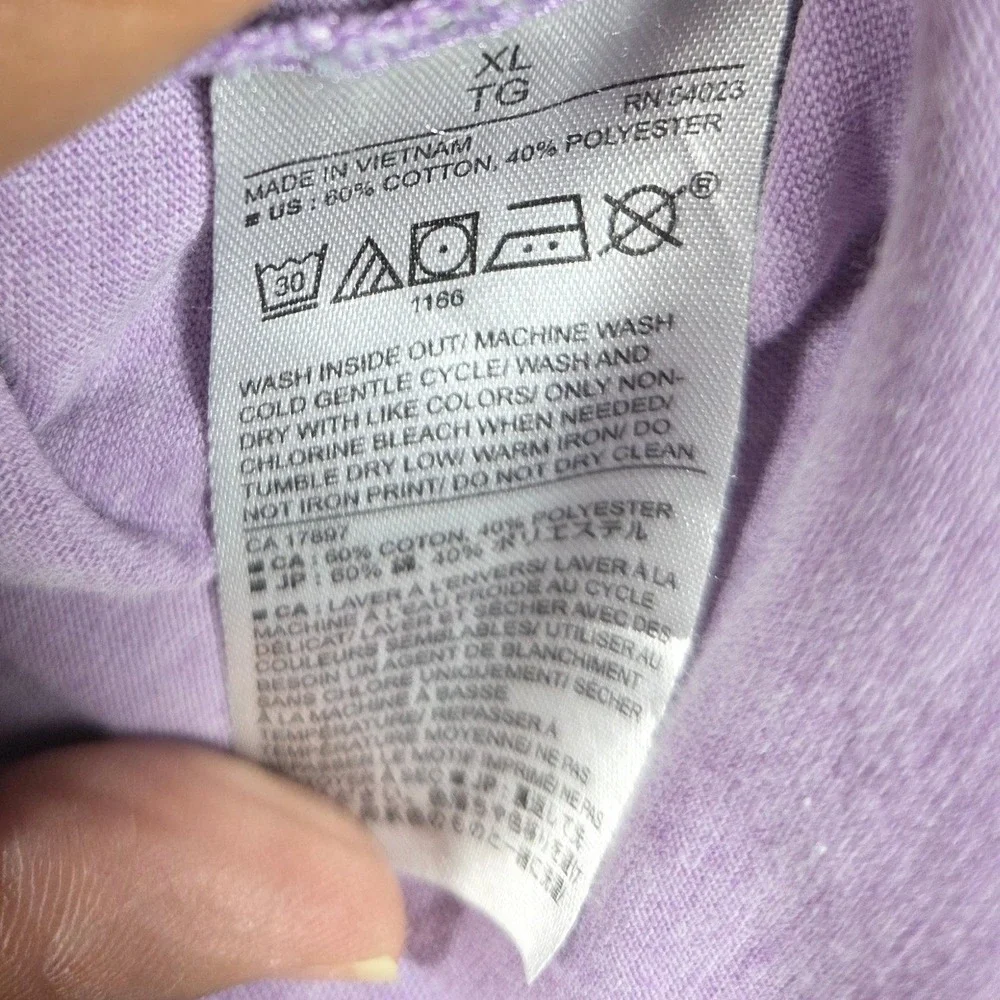 Banana Republic T-Shirt Mens XL Purple Eco Premium Wash‎ Cotton Blend Casual